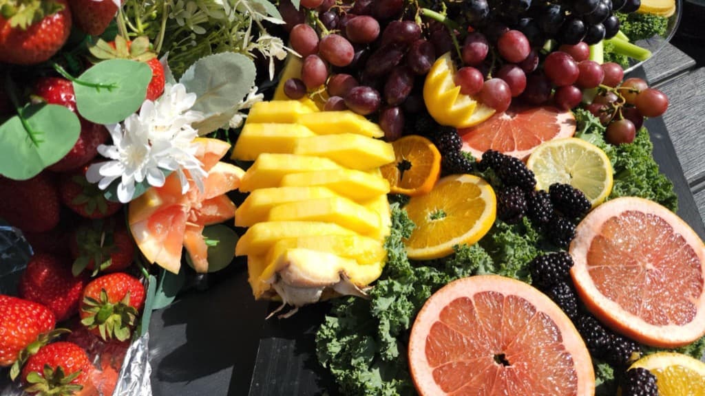 Fresh seasonal fruit platter catered for a Temecula wine country event