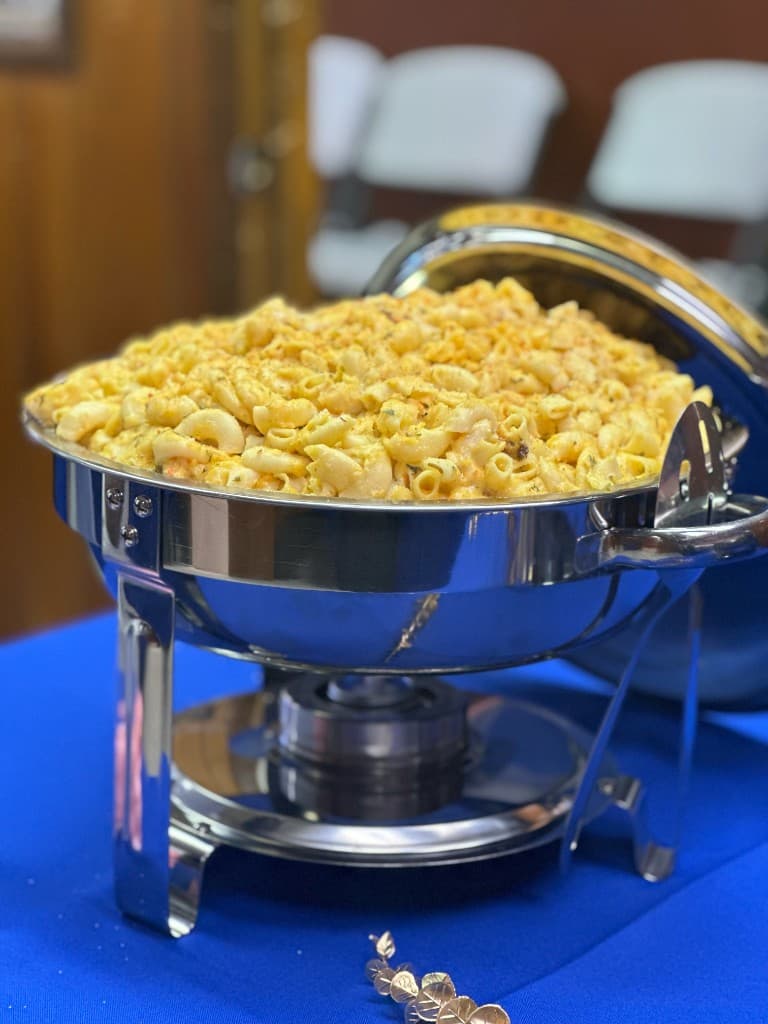 Chef Bradney's signature mac and cheese served at a Fontana event