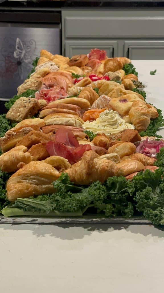 Brunch and breakfast spread catered for an Inland Empire event